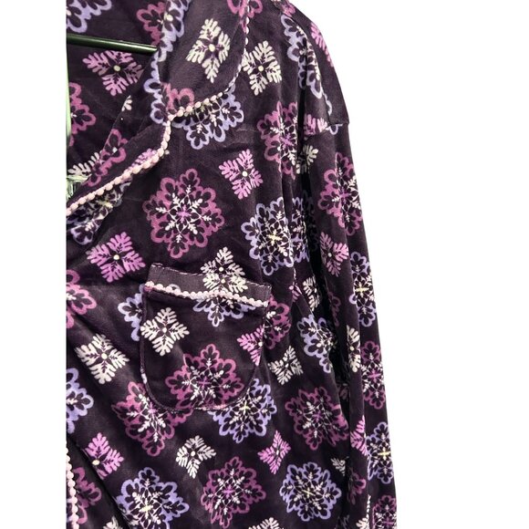 Secret Treasures NWT Plum Purple Floral Pajama Set Button Up Top SZ 3XL - Picture 4 of 15
